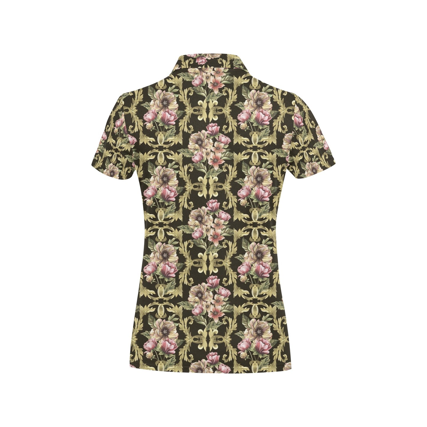 Baroque Pattern Print Design 02 Women's Polo Shirt