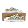 Safari Animal Print Design LKS304 Women's White Low Top Shoes