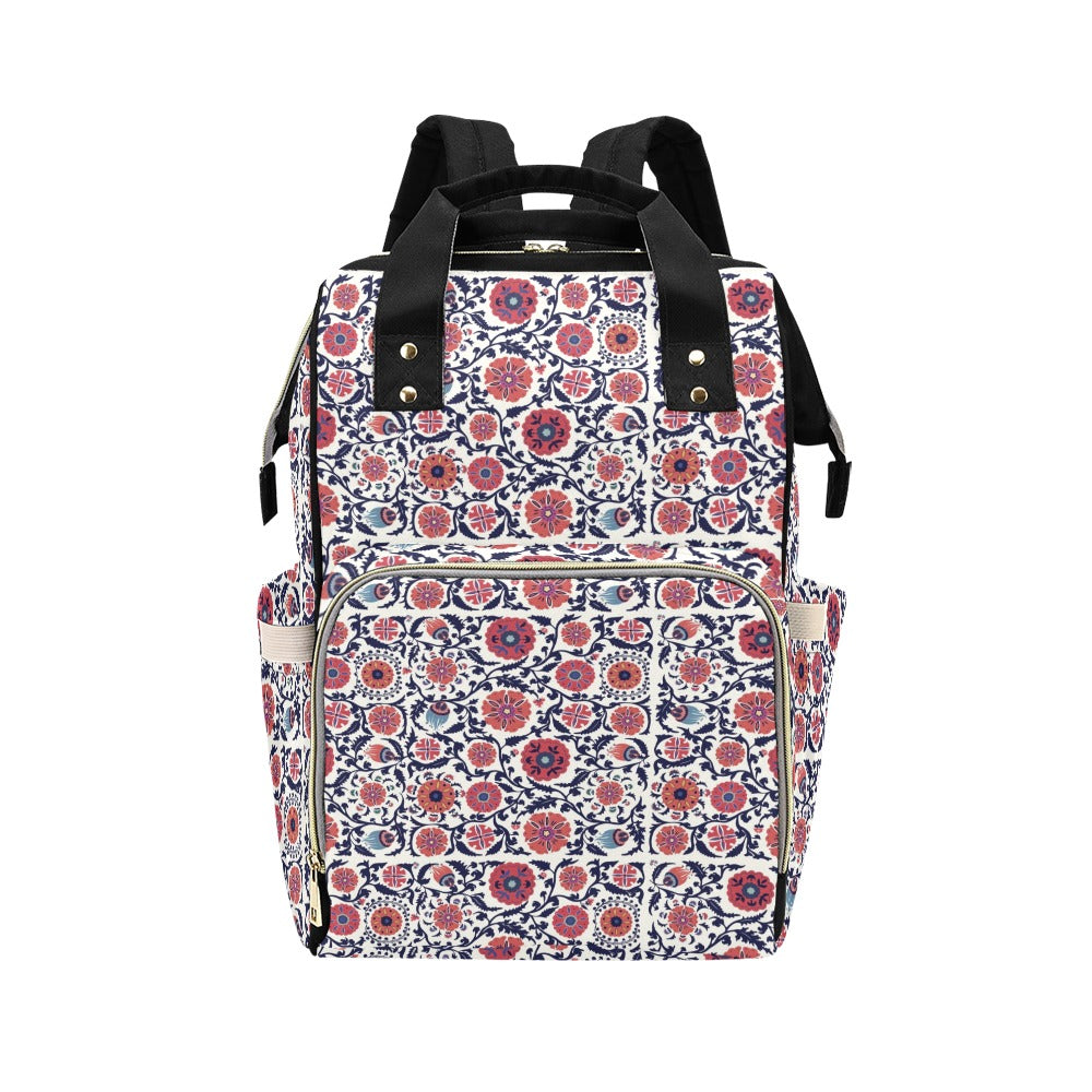 Suzani Print Design LKS304 Diaper Bag Backpack