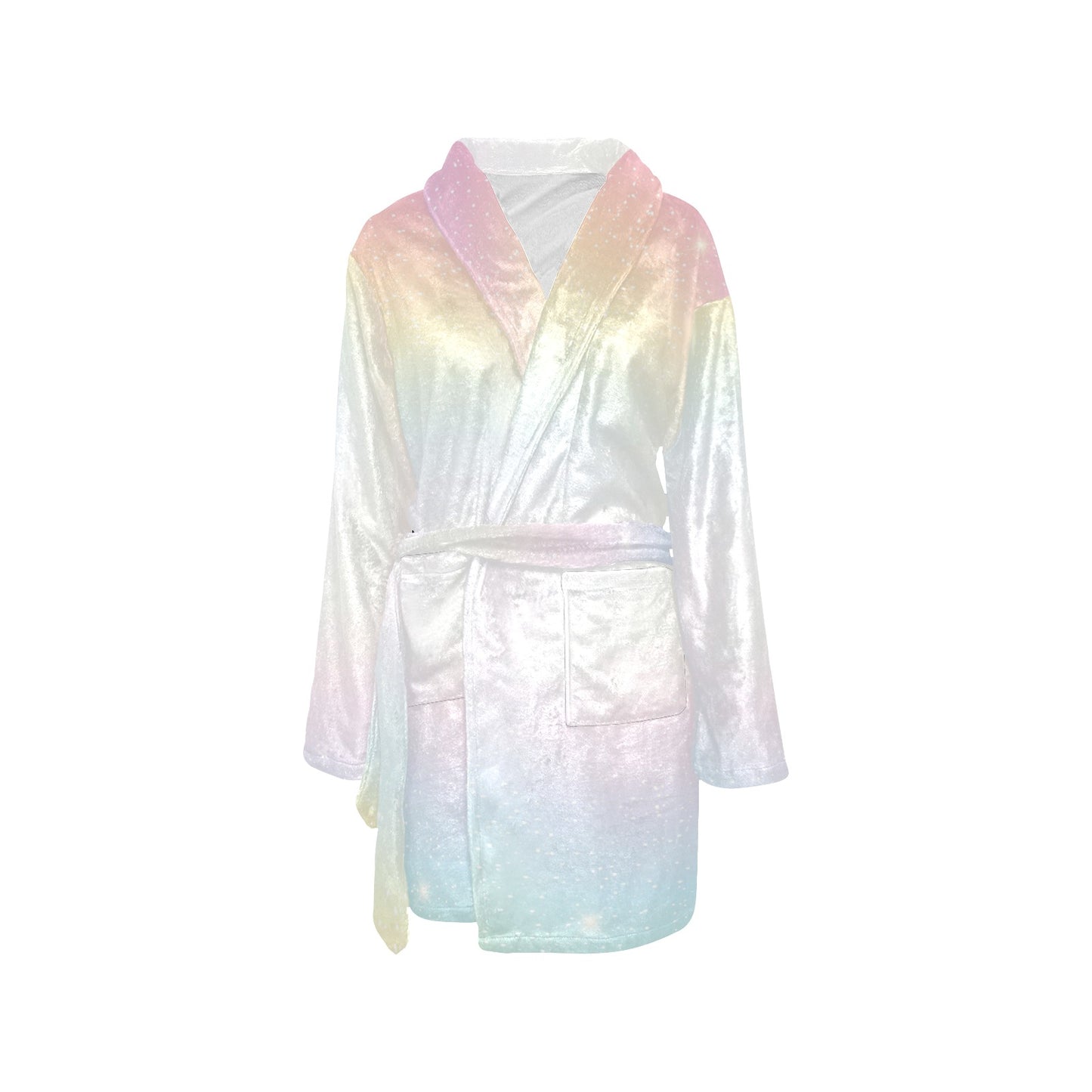 Nebula Pattern Print Design A02 Women's Fleece Robe