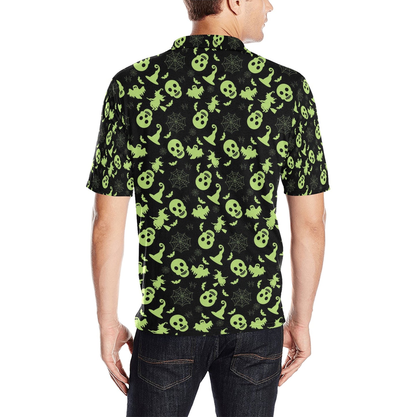 Witch Halloween Print Design LKS306 Men Polo Shirt