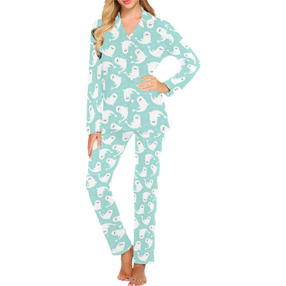 Sea Lion Print Design LKS401 Women's Long Pajama Set