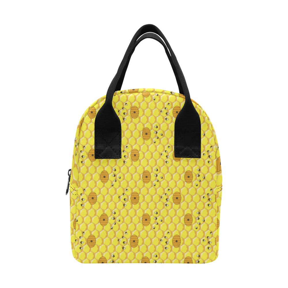 Honey Bee Print Design LKS303 Insulated Lunch Bag