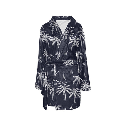 Pacific island Pattern Print Design A02 Women's Fleece Robe