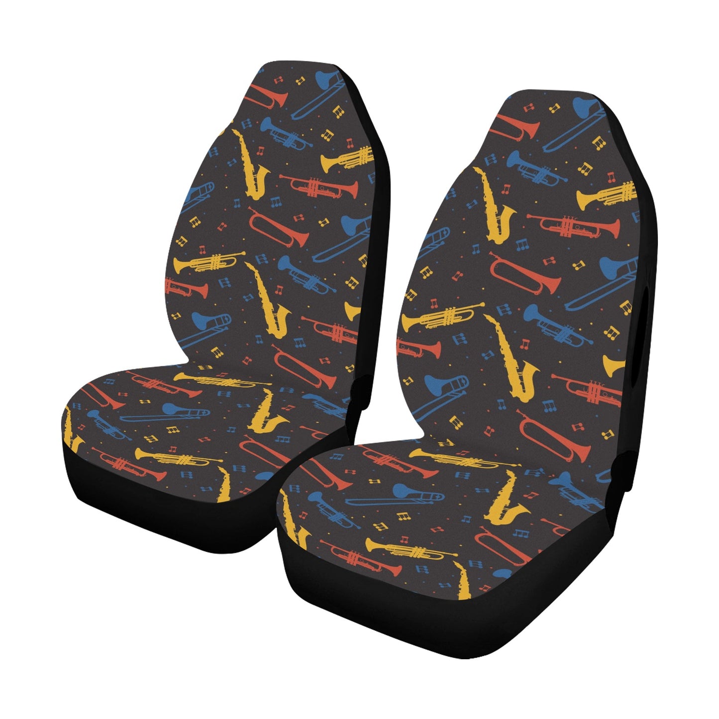 Saxophone Print Design LKS407 Car Seat Covers