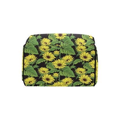 Sunflower Print Design LKS3010 Diaper Bag Backpack