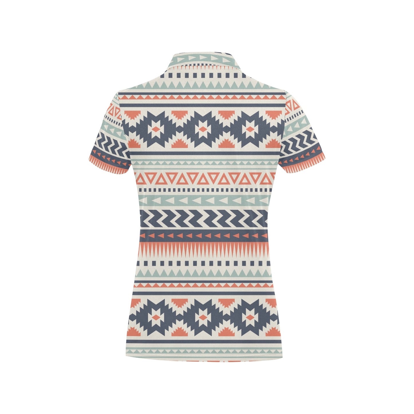 Tribal Aztec vintage pattern Women's Polo Shirt