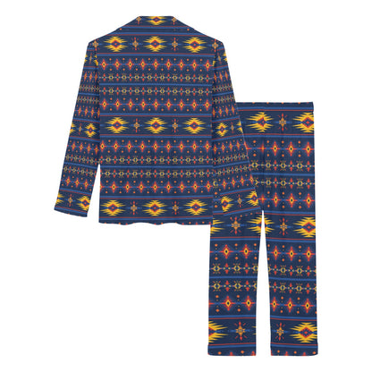 Southwest Pattern Print Design LKS306 Women's Long Pajama Set
