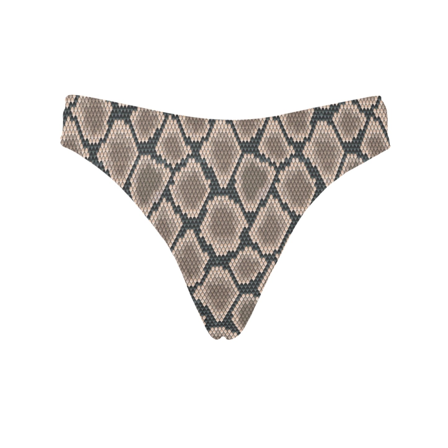 Snake Skin Design Print Women's Thongs