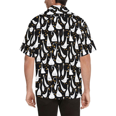 Goose Print Design LKS401 Men's Men's Hawaiian Shirt