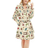 Sewing Equipment Print Design LKS303 Women's Fleece Robe