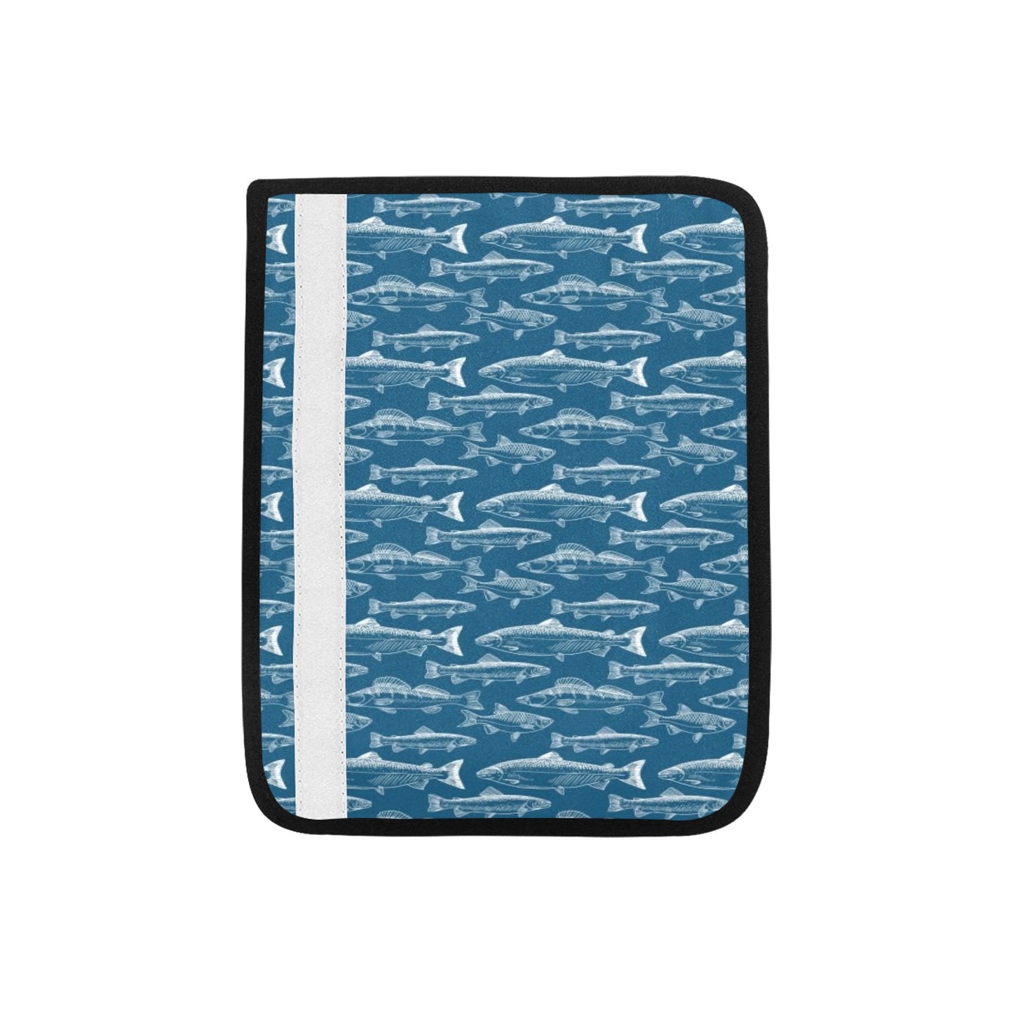 Salmon Fish Print Design LKS301 Car Seat Belt Cover
