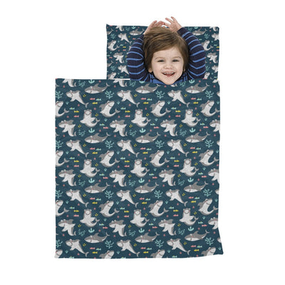 Shark Print Design LKS307 Kid's Sleeping Bag