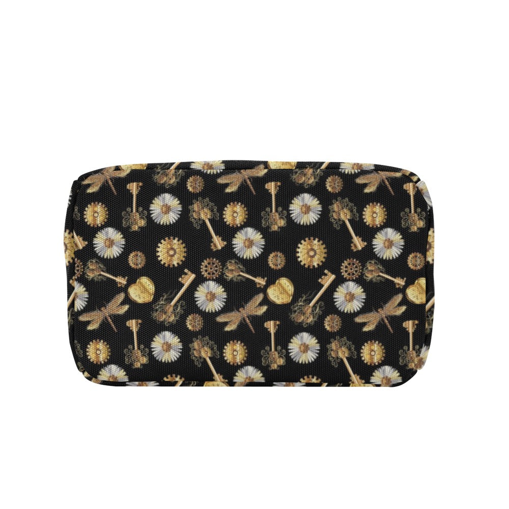 Steampunk Key Dragonfly Print Design LKS303 Insulated Lunch Bag