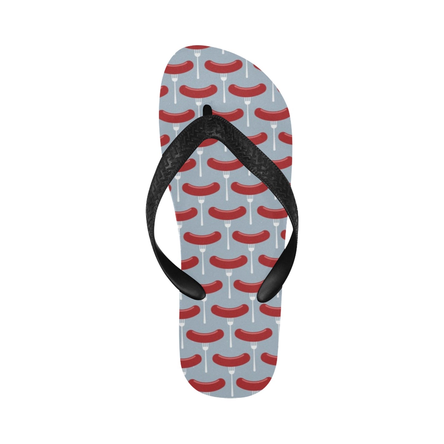 Sausage Print Design LKS301 Flip Flops