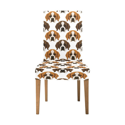St Bernards Print Design LKS301 Dining Chair Slipcover