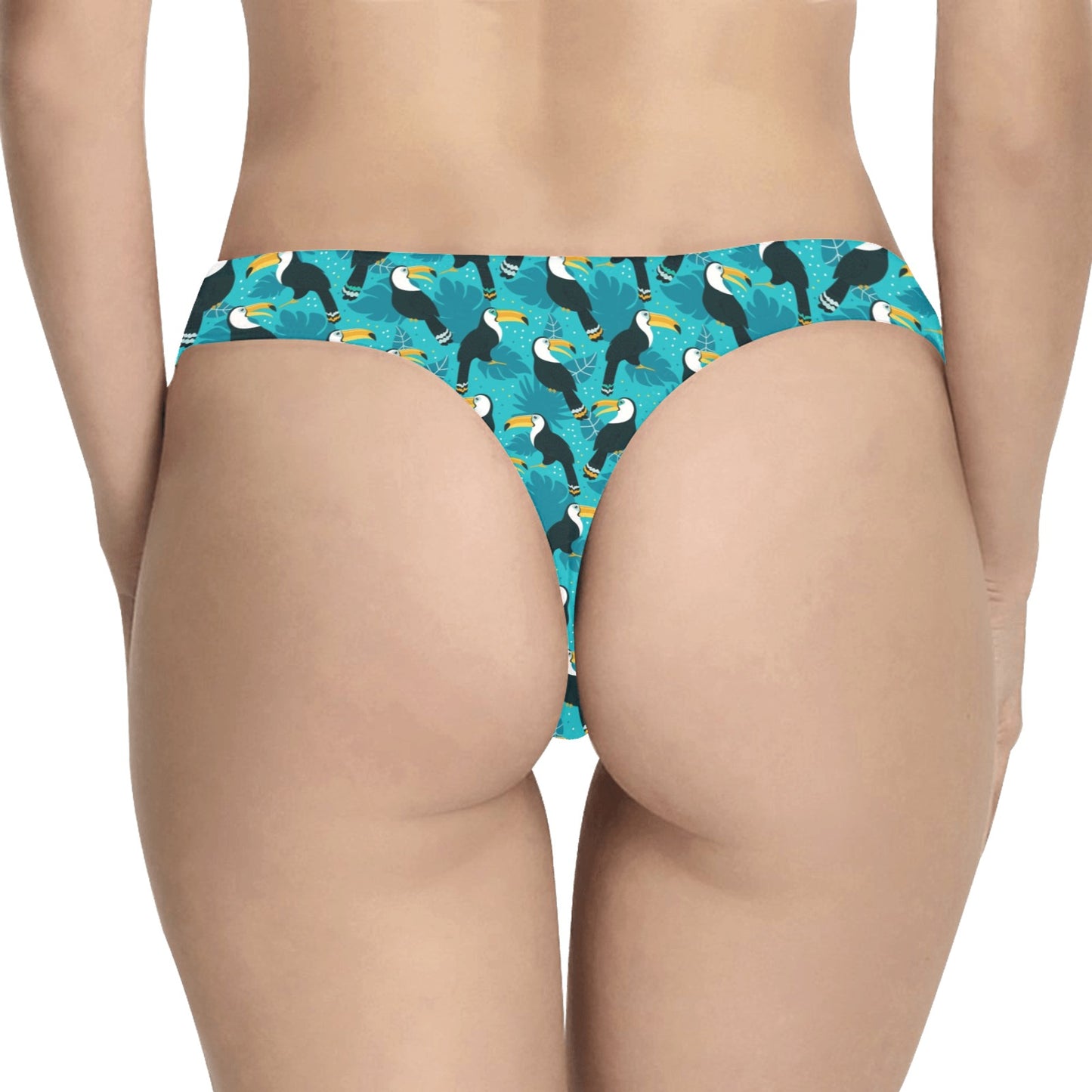 Toucan Parrot Pattern Print Women's Thongs