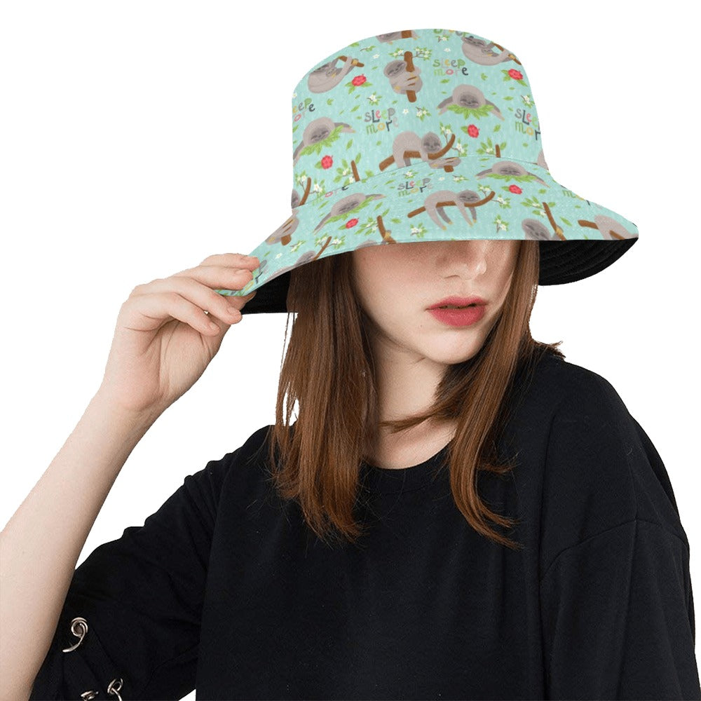 Sloth Print Design LKS305 Unisex Bucket Hat