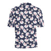 Swan Print Design LKS403 Men Polo Shirt