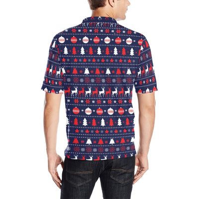 Reindeer Print Design LKS404 Men Polo Shirt