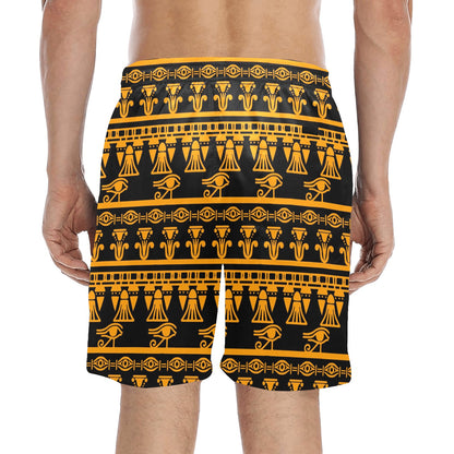 Eye of Horus Tribal Egypt Pattern Men's Swim Trunks Beach Shorts