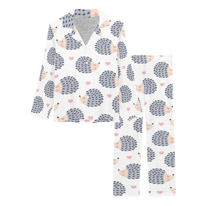 Hedgehog Baby Pattern Print Design 03 Women's Long Pajama Set