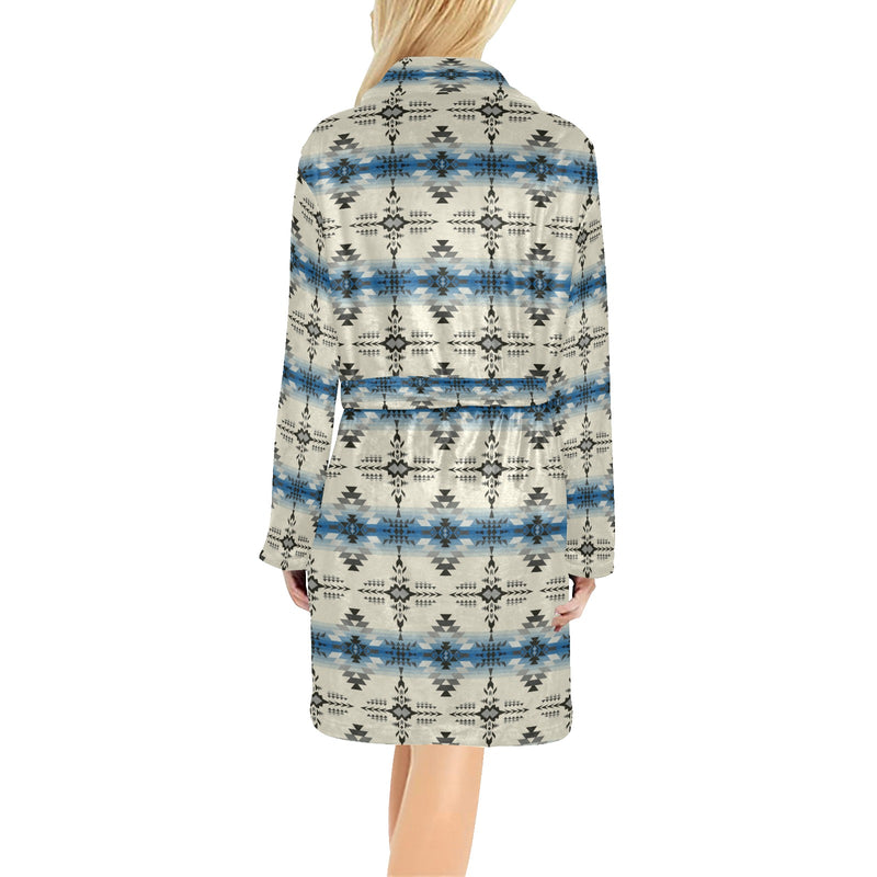 Southwest Pattern Print Design LKS304 Women's Fleece Robe