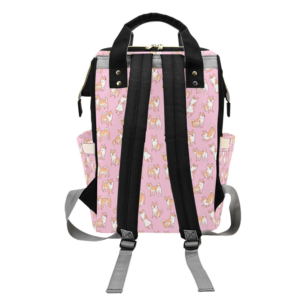 Shiba Inu Print Design LKS303 Diaper Bag Backpack