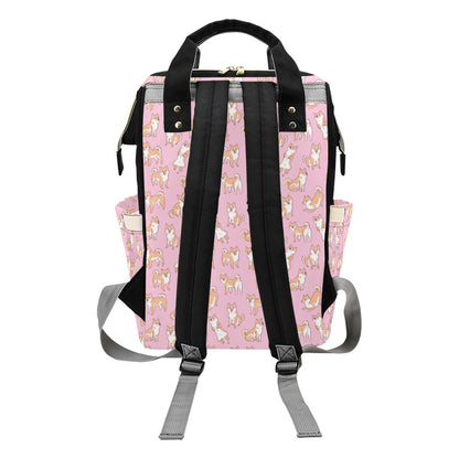 Shiba Inu Print Design LKS303 Diaper Bag Backpack