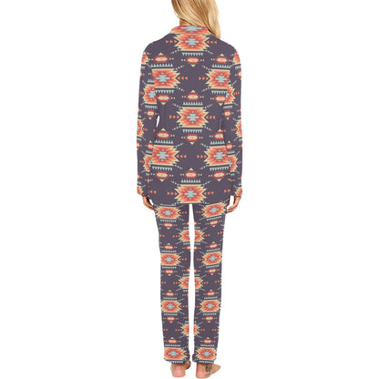 Tribal indians Aztec Women's Long Pajama Set