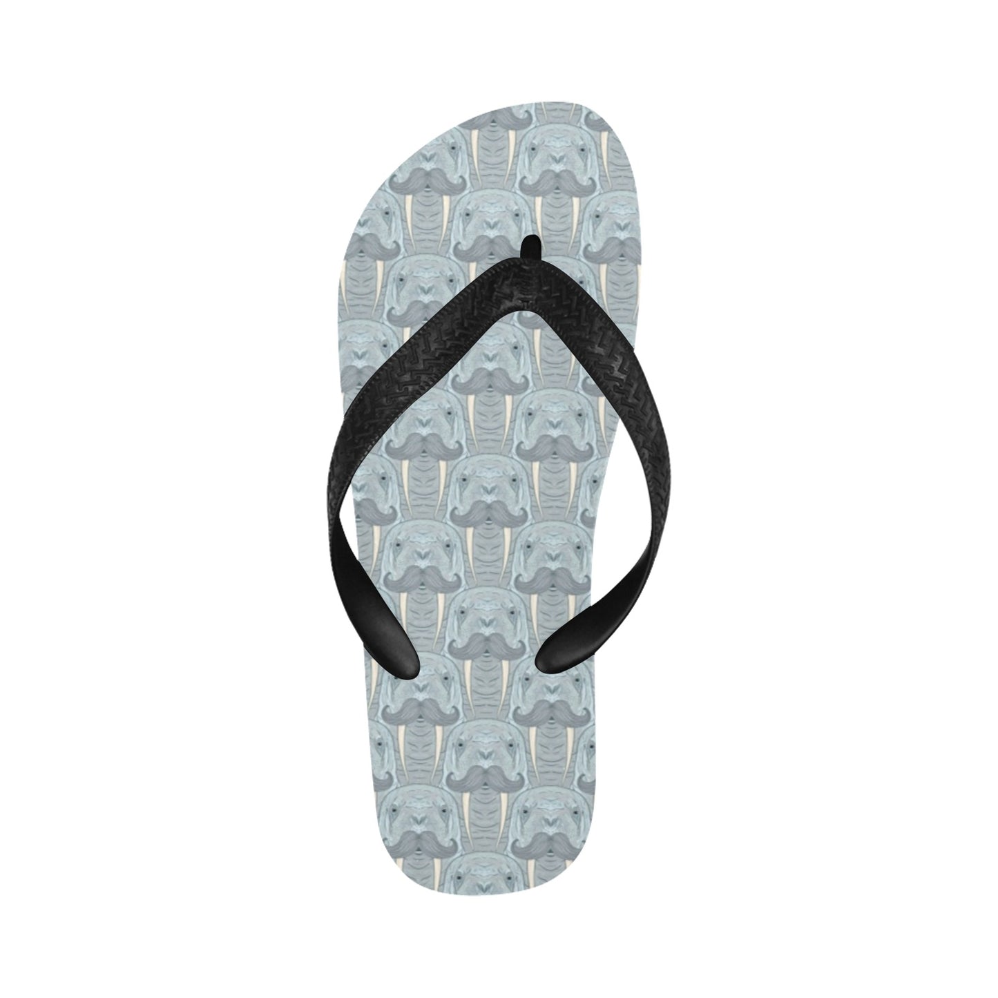 Walrus Print Design LKS402 Flip Flops