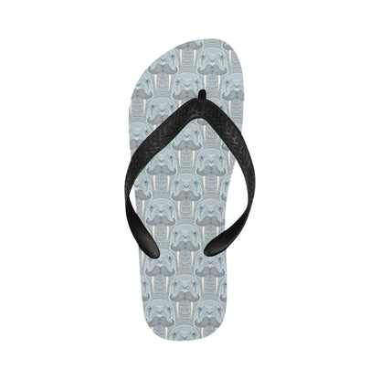 Walrus Print Design LKS402 Flip Flops