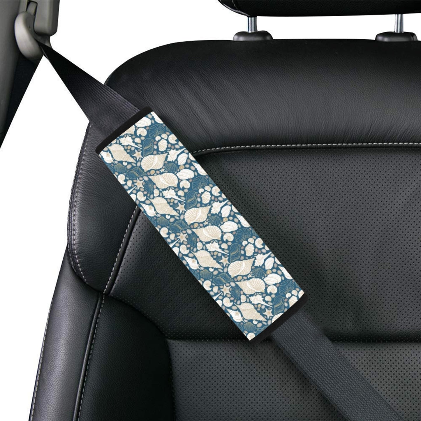 Seashell Print Design LKS308 Car Seat Belt Cover