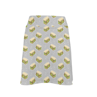 Sandwich Print Design LKS304 17" Golf & Pickleball Skort with Pockets