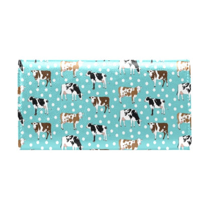 Cattle Print Design LKS405 Women's Trifold Wallet
