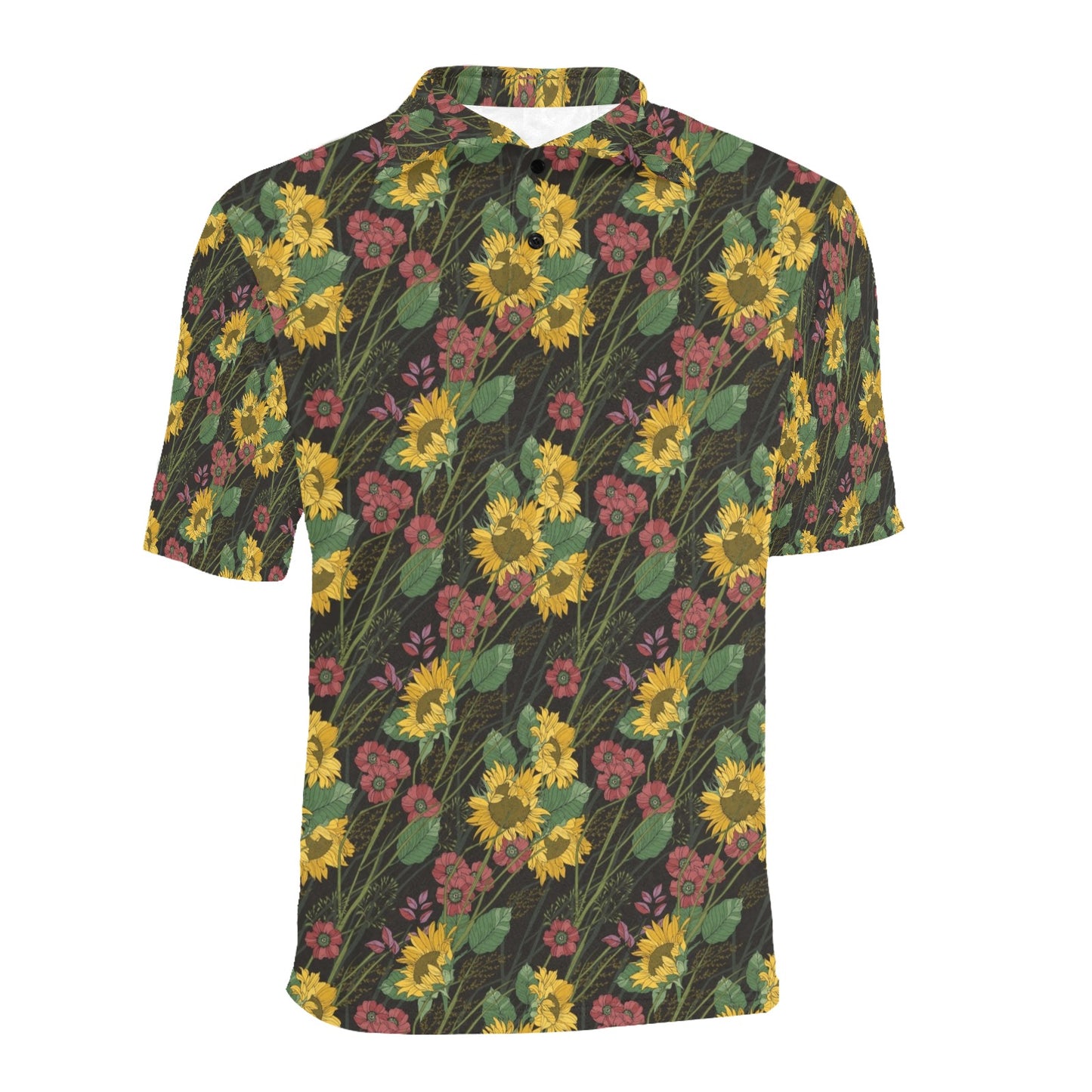 Sunflower Print Design LKS303 Men Polo Shirt