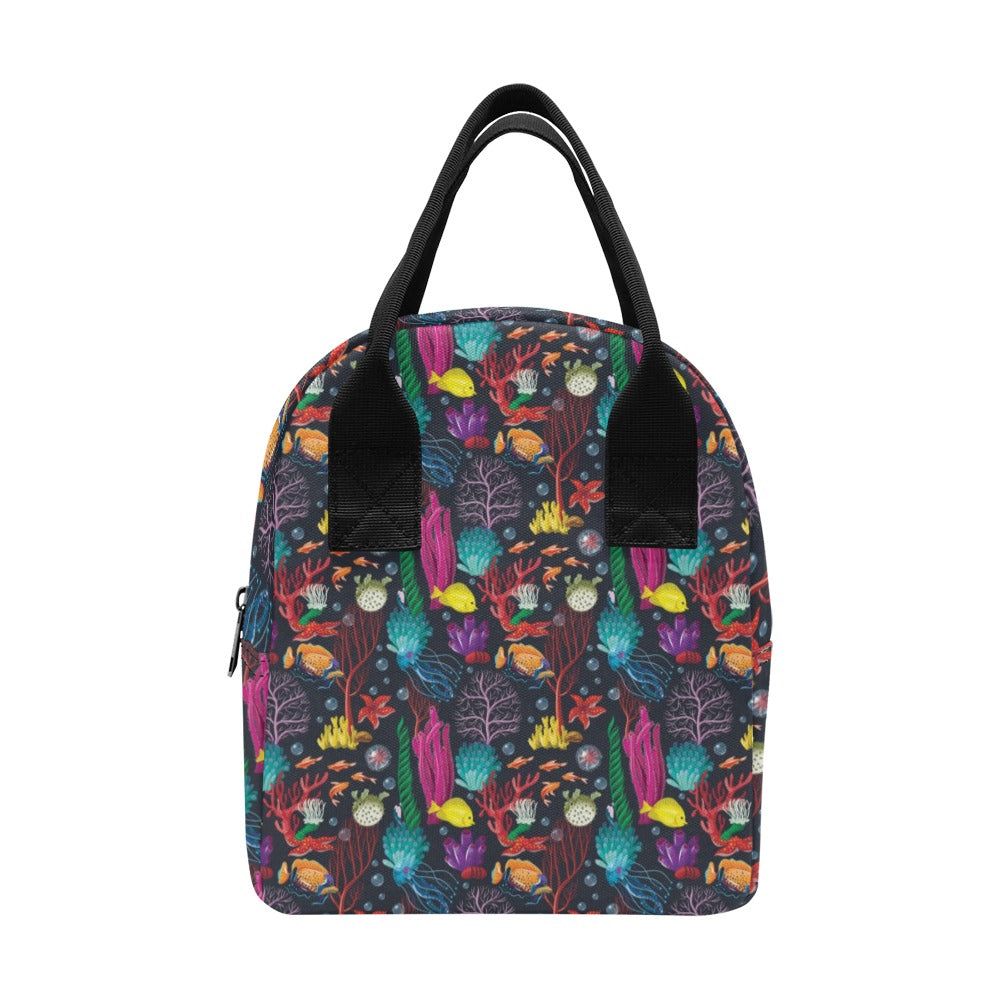 Underwater Cute Print Design LKS303 Insulated Lunch Bag