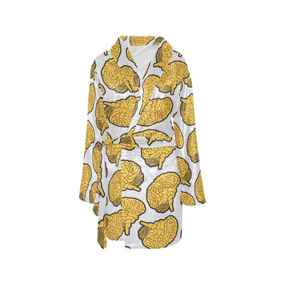 Psychology Pattern Print Design A01 Women's Fleece Robe