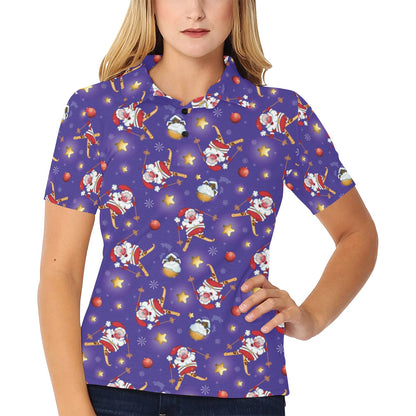Ski Print Design LKS308 Women's Polo Shirt