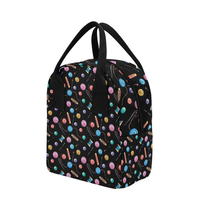 Sewing Print Design LKS309 Insulated Lunch Bag