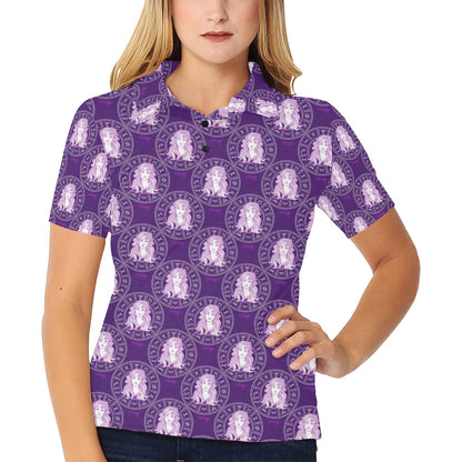 Virgo Print Design LKS301 Women's Polo Shirt
