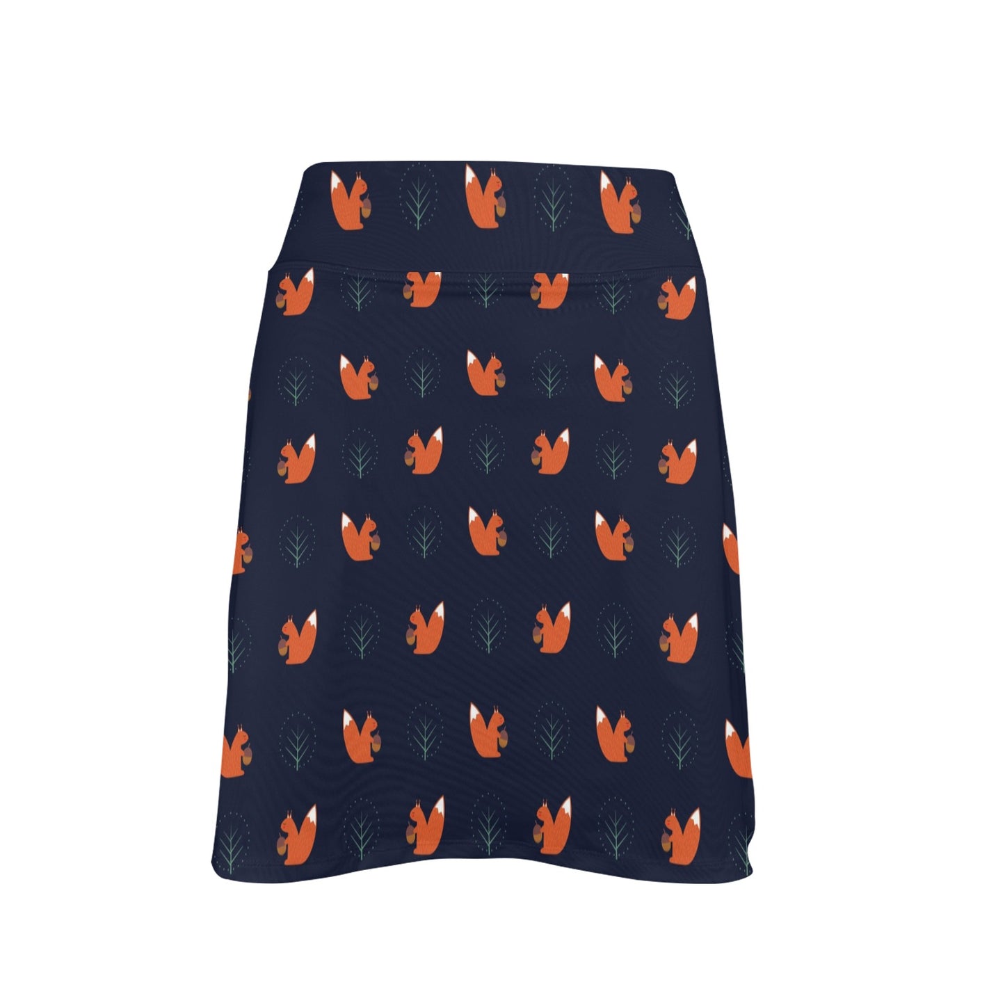 Squirrel Print Design LKS303 17" Golf & Pickleball Skort with Pockets