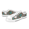 Science Print Design LKS303 Women's White Low Top Shoes