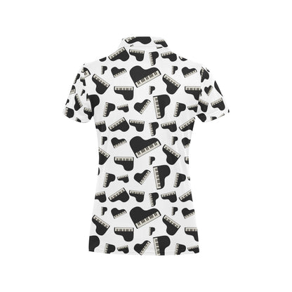 Piano Print Design LKS405 Women's Polo Shirt