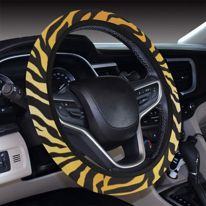 Tiger Print Design LKS302 Steering Wheel Cover with Elastic Edge