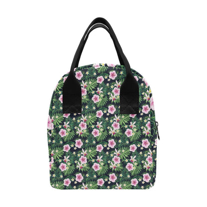 Hibiscus Tropical Print Design LKS309 Insulated Lunch Bag