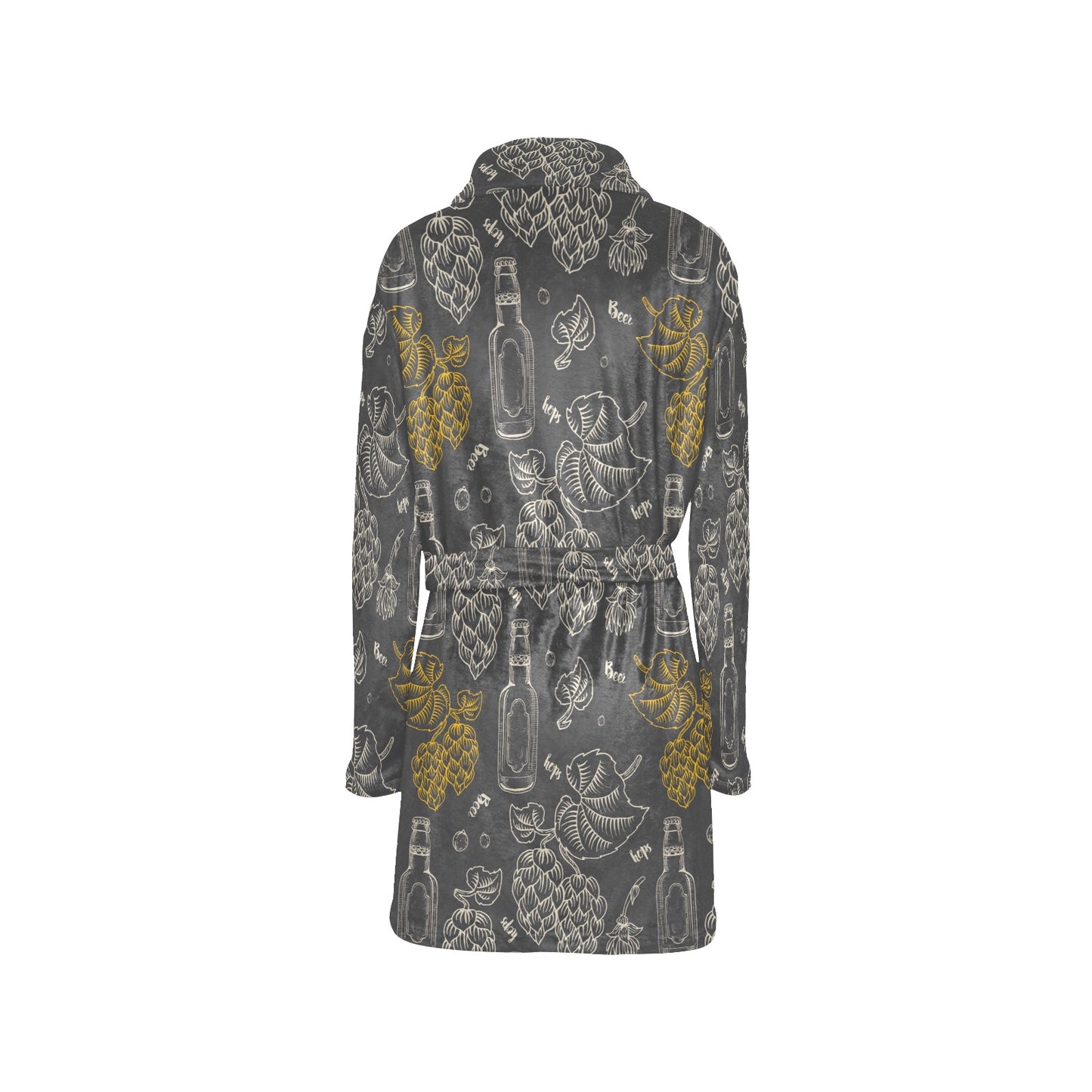 Hope Pattern Print Design 01 Women's Fleece Robe