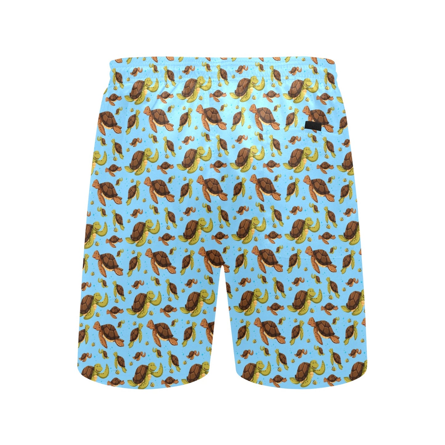 Hello Sea Turtle Print Pattern Men's Swim Trunks Beach Shorts