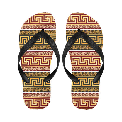 Ancient Greek Pattern Print Design LKS302 Flip Flops