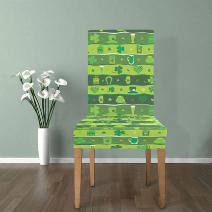 Shamrock Print Design LKS303 Dining Chair Slipcover